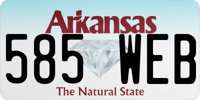 AR license plate 585WEB