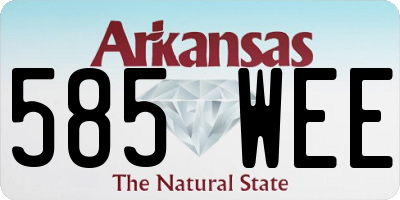 AR license plate 585WEE