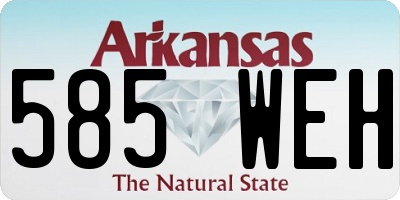 AR license plate 585WEH