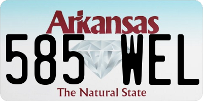 AR license plate 585WEL