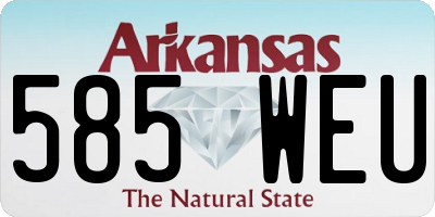 AR license plate 585WEU