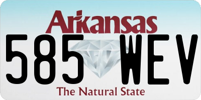 AR license plate 585WEV