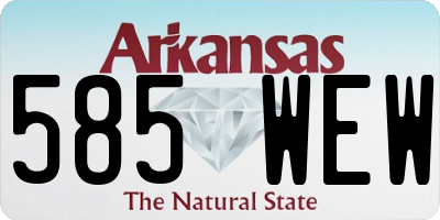 AR license plate 585WEW