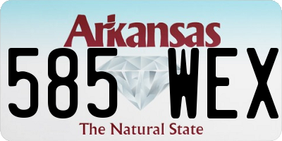 AR license plate 585WEX