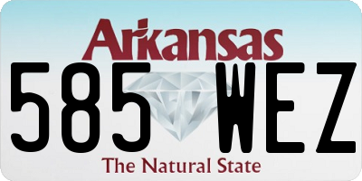 AR license plate 585WEZ