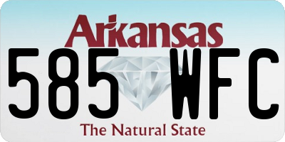 AR license plate 585WFC