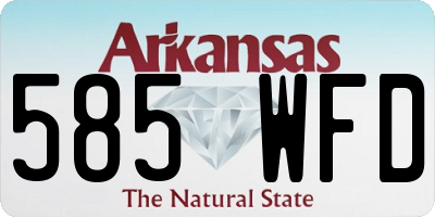 AR license plate 585WFD