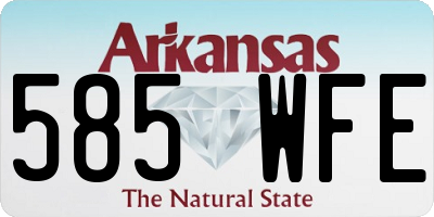 AR license plate 585WFE