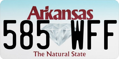 AR license plate 585WFF