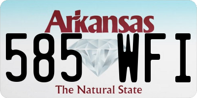 AR license plate 585WFI