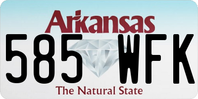 AR license plate 585WFK