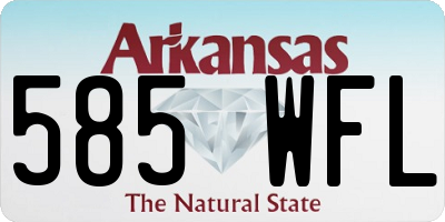 AR license plate 585WFL