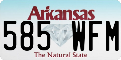 AR license plate 585WFM
