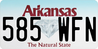 AR license plate 585WFN