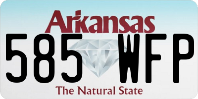 AR license plate 585WFP