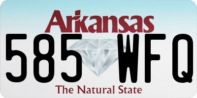 AR license plate 585WFQ