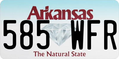 AR license plate 585WFR