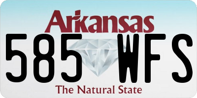AR license plate 585WFS