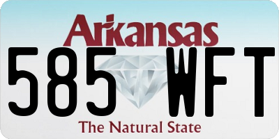 AR license plate 585WFT