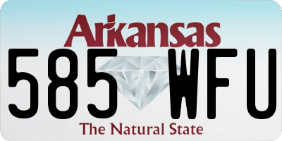 AR license plate 585WFU