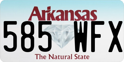 AR license plate 585WFX