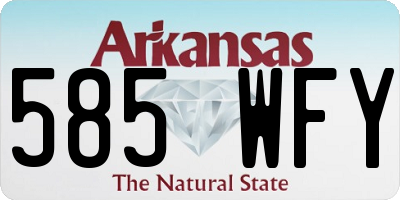 AR license plate 585WFY