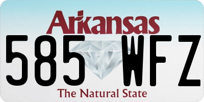 AR license plate 585WFZ