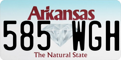 AR license plate 585WGH