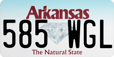 AR license plate 585WGL