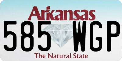 AR license plate 585WGP