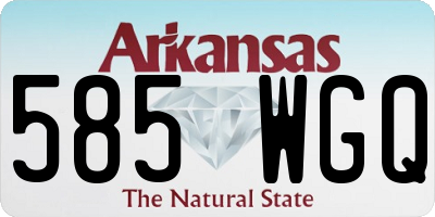 AR license plate 585WGQ