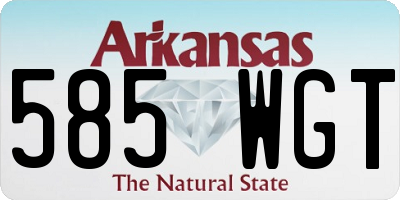 AR license plate 585WGT