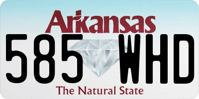 AR license plate 585WHD