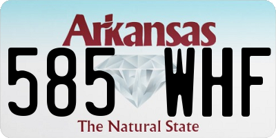 AR license plate 585WHF