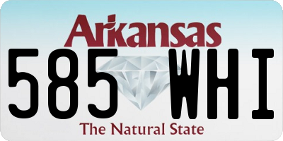 AR license plate 585WHI