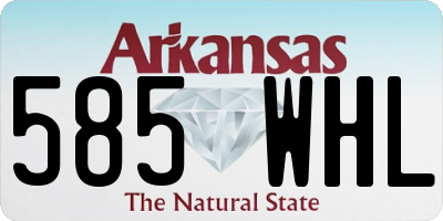 AR license plate 585WHL