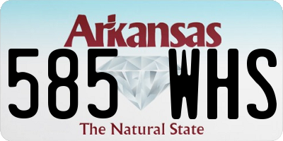 AR license plate 585WHS