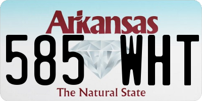 AR license plate 585WHT
