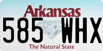 AR license plate 585WHX