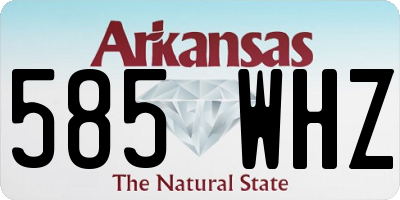 AR license plate 585WHZ