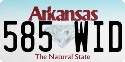 AR license plate 585WID