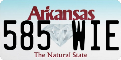 AR license plate 585WIE