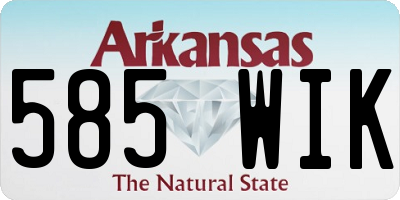 AR license plate 585WIK