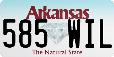 AR license plate 585WIL
