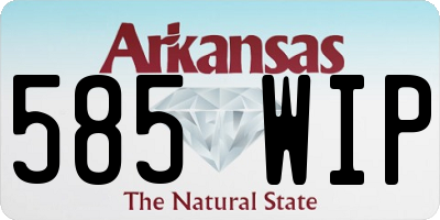 AR license plate 585WIP