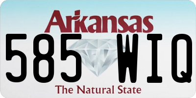 AR license plate 585WIQ