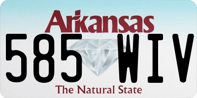 AR license plate 585WIV
