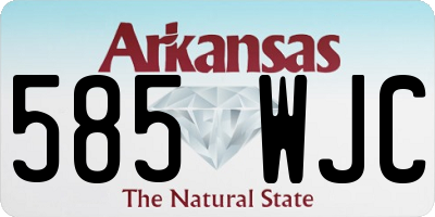 AR license plate 585WJC