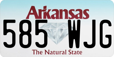 AR license plate 585WJG