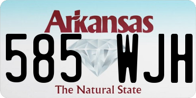 AR license plate 585WJH